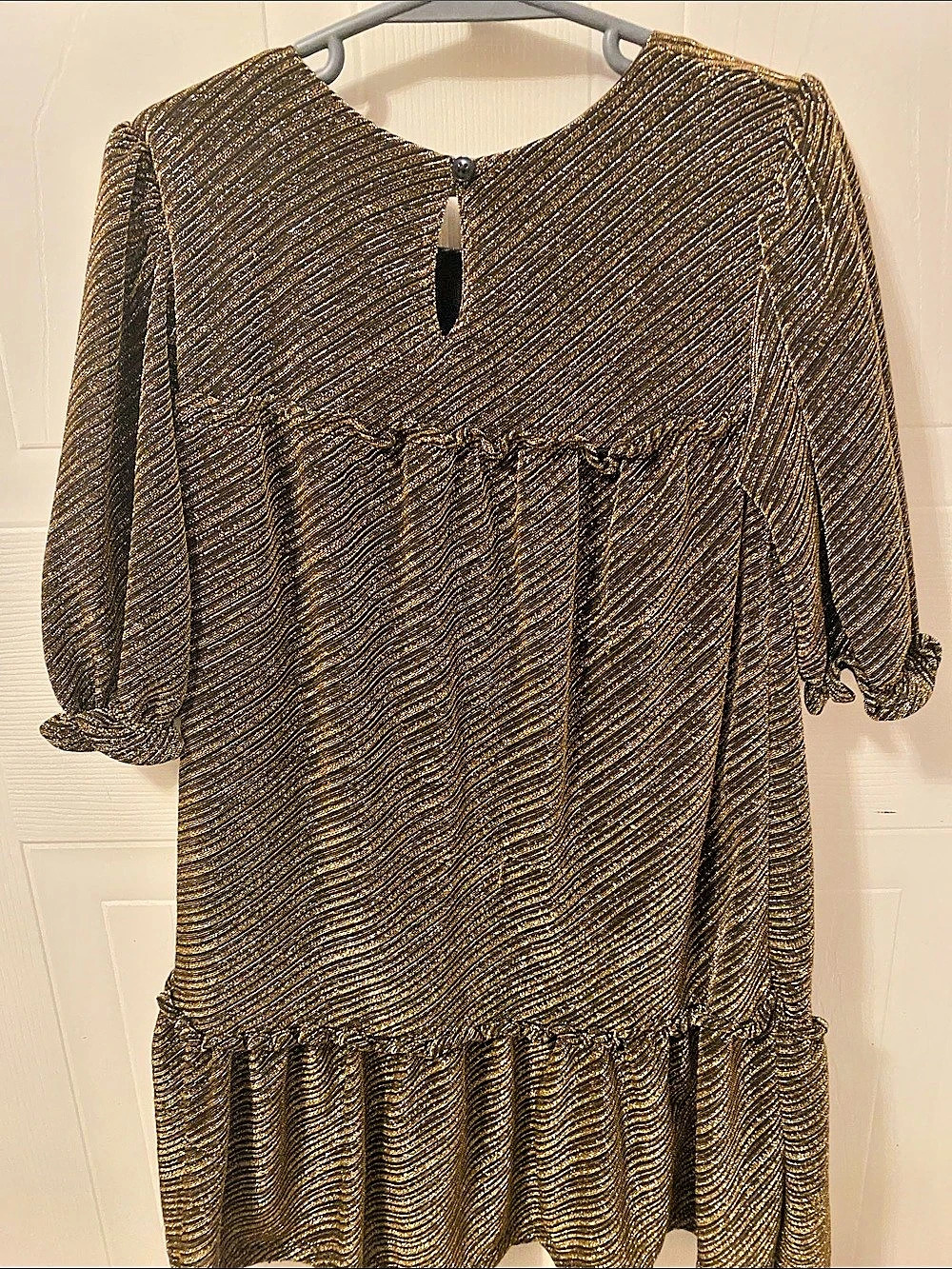 Wonder Nation Metallic Ruffle Mini Dress - Picture 2 of 4